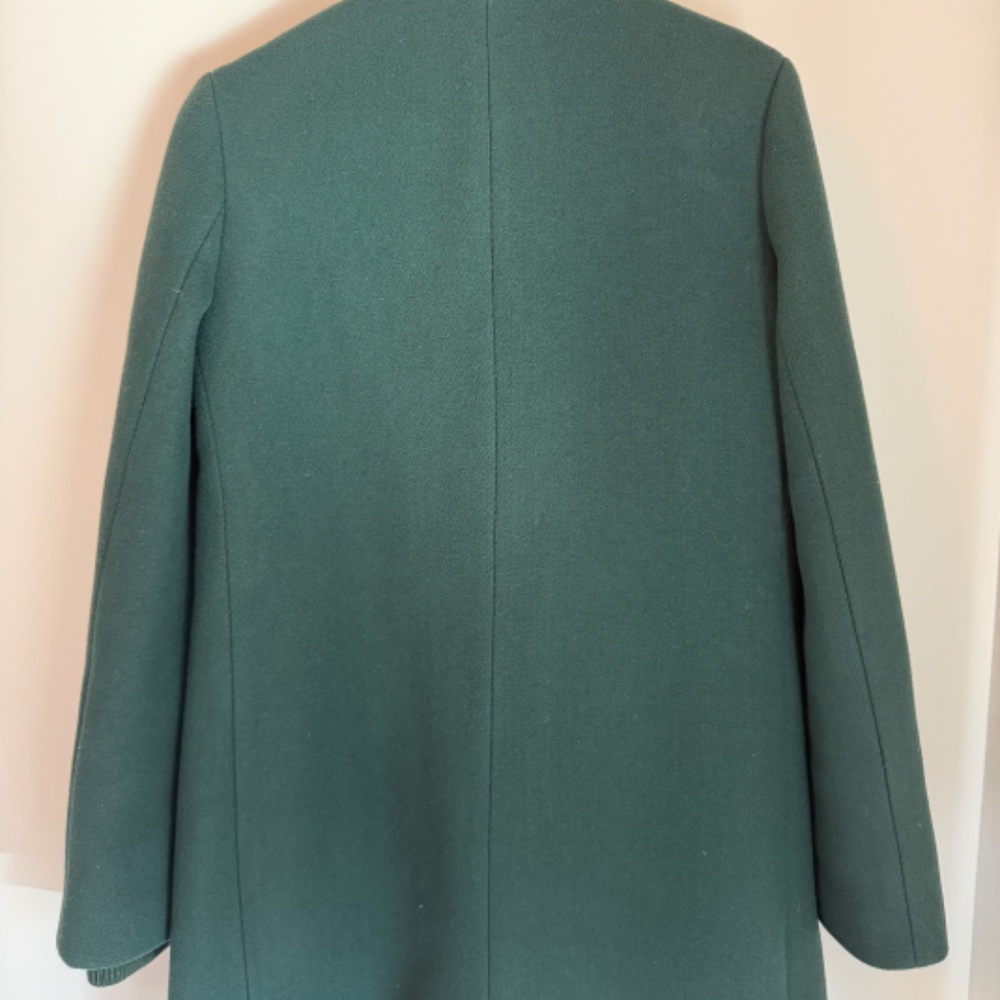 J.Crew Italian Stadium Cloth Nello Gori Coat | Green | Size 10 | NWOT - Picture 3 of 5